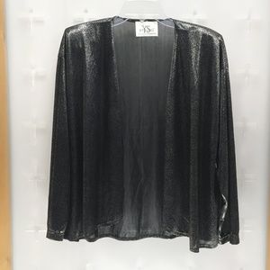 Young Stuff Women's Ls Snake Print Sheer Shrug Top